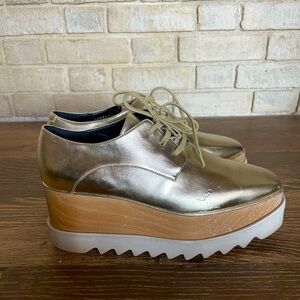 STELLA MCCARTNEY Elyse gold platforms size 39.5